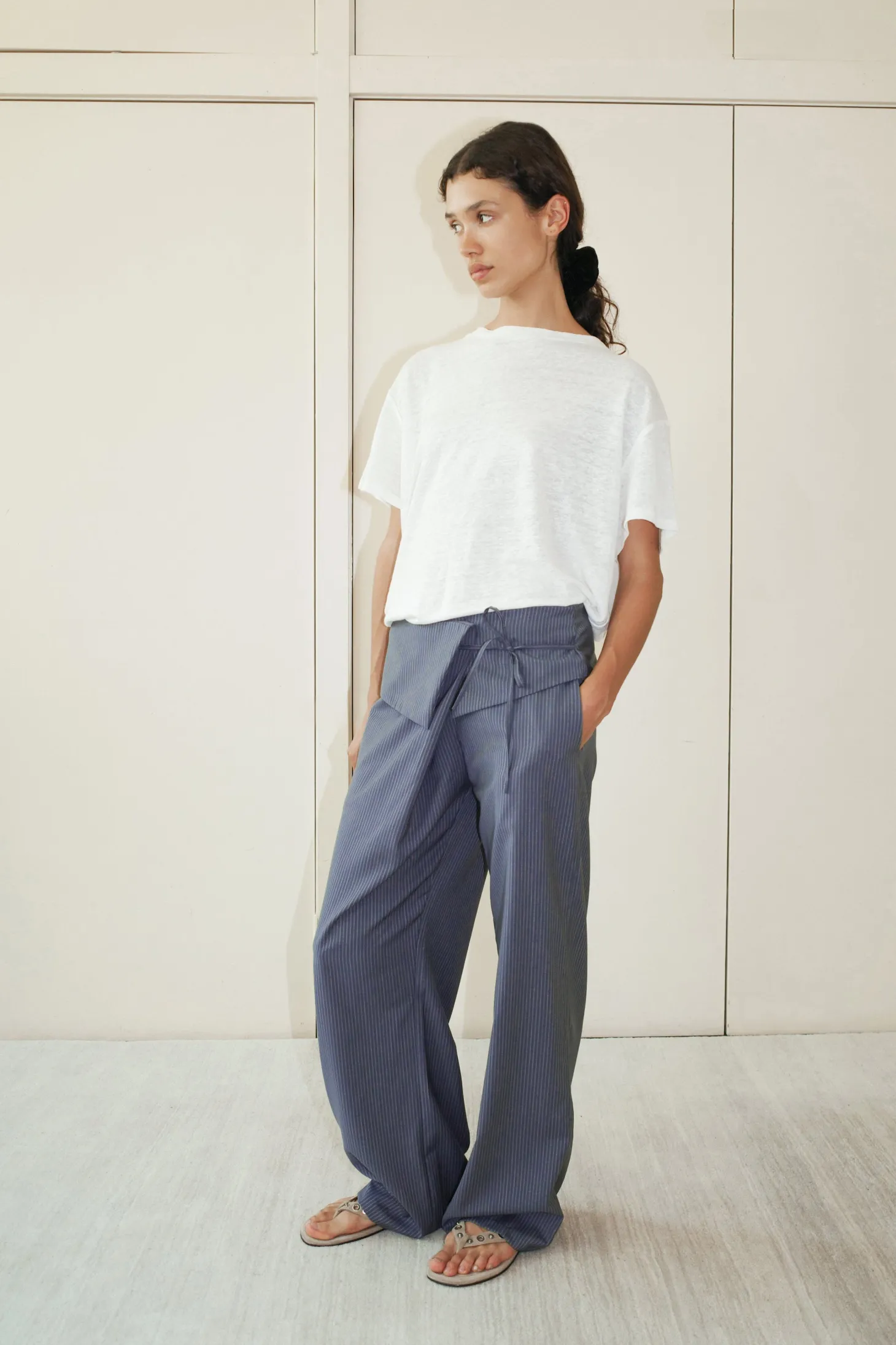 Folded Wool Pant